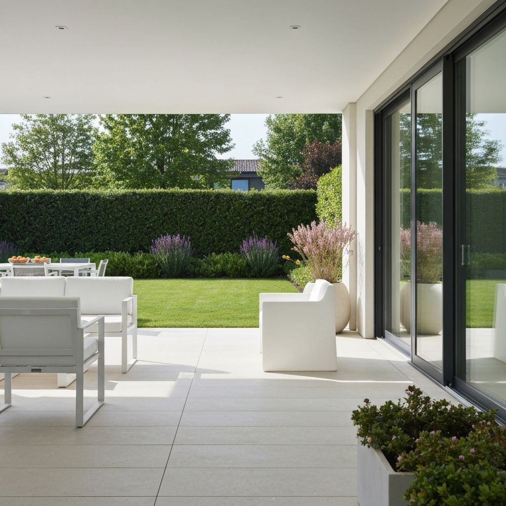Modern outdoor living space